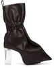 Rick Owens Rick Owens Brown Tower Pull-On Cuffed Taquito Boots - 1