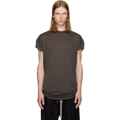 Rick Owens Rick Owens Brown Tower 'Rick' S Jumbo S/S T-shirt