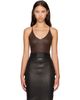 Rick Owens Rick Owens Brown Tower Stretch Leather Top - 1