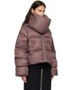 Rick Owens Rick Owens Burgundy Tower Funnel Neck Down Jacket - 2