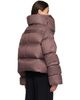 Rick Owens Rick Owens Burgundy Tower Funnel Neck Down Jacket - 3