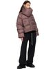 Rick Owens Rick Owens Burgundy Tower Funnel Neck Down Jacket - 4