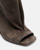 Rick Owens Rick Owens Cantilever suede peep-toe boots - 6