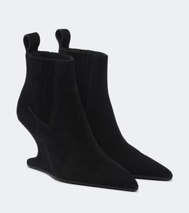 Rick Owens Rick Owens Cantilever suede wedge boots