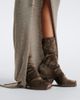 Rick Owens Rick Owens Cantilever velvet jersey wedge boots - 3