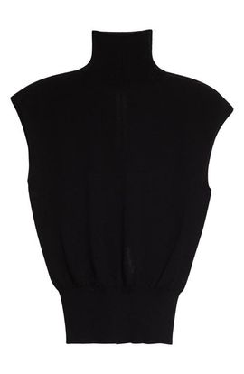 Rick Owens Rick Owens Cap Sleeve Wool Turtleneck Sweater
