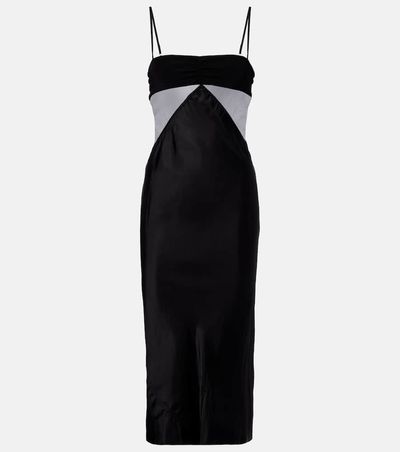 rick owens black and white dress Printed Slip Midi | tie fastening Rick Owens - Combo slip