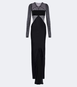 Rick Owens Rick Owens Combo tulle-trimmed gown