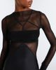 Rick Owens Rick Owens Combo tulle-trimmed gown - 3