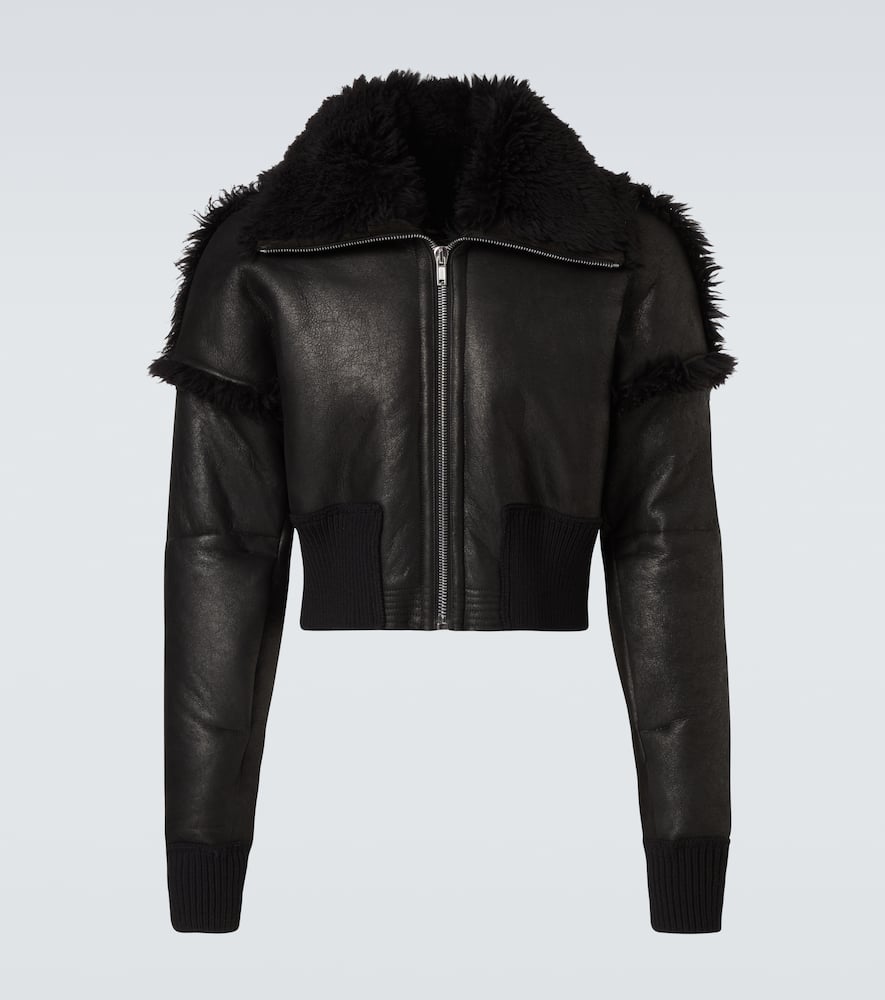 ジャケット・アウター RICKOWENS o fur collar leather jacket Rick Owens - Dracucollar shearling-lined leather jacket