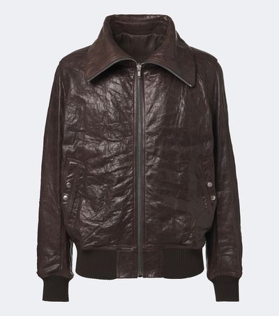 Rick Owens Rick Owens Dracuflight leather blouson jacket