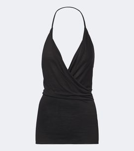 Rick Owens Rick Owens Draped wool and silk top