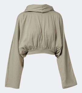 Rick Owens Rick Owens DRKSHDW cropped cotton jersey hoodie