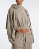 Rick Owens Rick Owens DRKSHDW cropped cotton jersey hoodie - 2