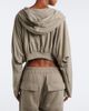 Rick Owens Rick Owens DRKSHDW cropped cotton jersey hoodie - 5
