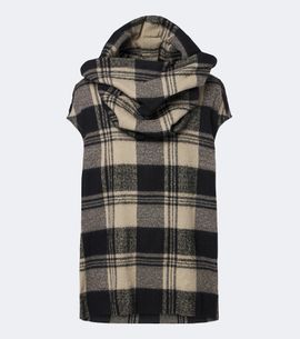 Rick Owens Rick Owens Floating checked cotton and wool top