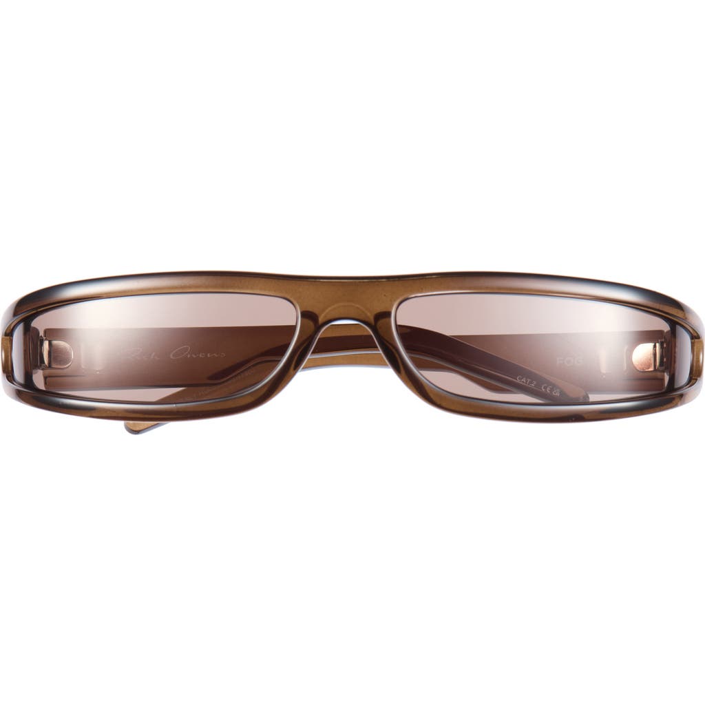 Rick Owens Rick Owens FOG Rectangular Wraparound Sunglasses