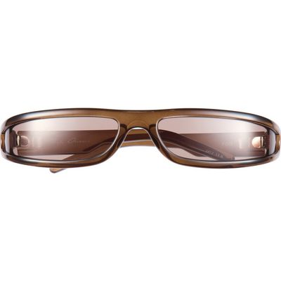 Rick Owens Rick Owens FOG Rectangular Wraparound Sunglasses