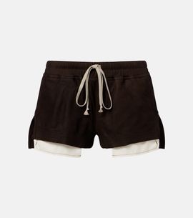 Rick Owens Rick Owens Fog suede shorts