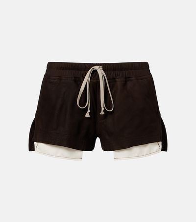 Rick Owens Rick Owens Fog suede shorts