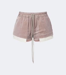 Rick Owens Rick Owens Fog velvet shorts