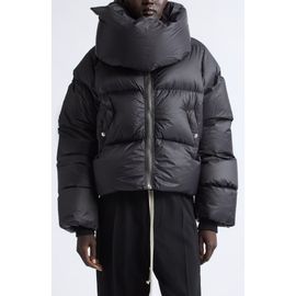 Rick Owens Rick Owens Funnel Neck Cropped Puffer Jacket