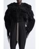Rick Owens Rick Owens Genuine Shearling and Goat Hair Bomber Jacket - 1
