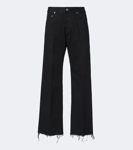 Rick Owens Rick Owens Geth distressed wide-leg jeans