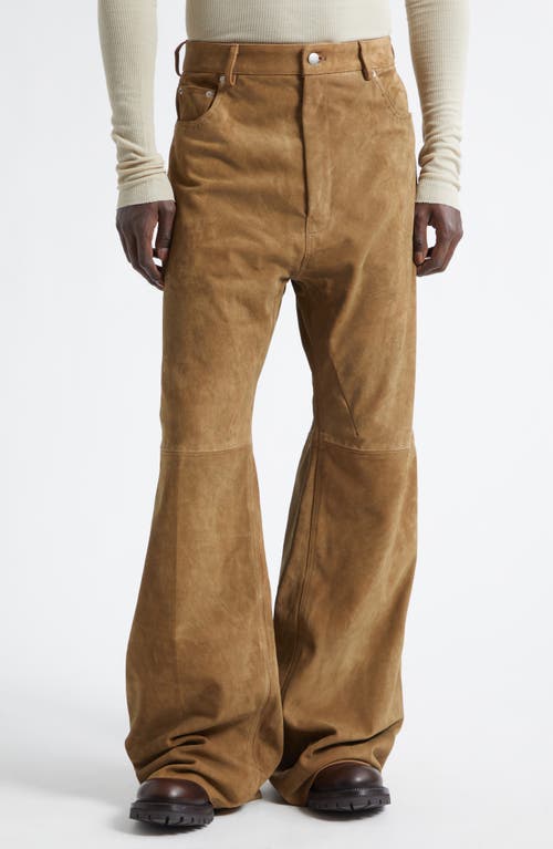 Rick Owens Rick Owens Geth Suede Wide Leg Pants