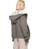 Rick Owens Rick Owens Gray & Off-White Tower Reversible Robe Hoodie - 3