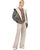 Rick Owens Rick Owens Gray & Off-White Tower Reversible Robe Hoodie - 4