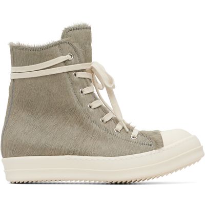 Rick Owens Rick Owens Gray & White Tower LHL Sneakers