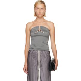 Rick Owens Rick Owens Gray Alannah Prong Bustier Top