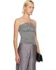 Rick Owens Rick Owens Gray Alannah Prong Bustier Top - 2