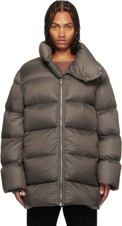 Rick Owens Rick Owens Gray Concordians Turtle Down Coat