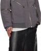 Rick Owens Rick Owens Gray Hollywood Jumbo Headon Flight Jacket - 4