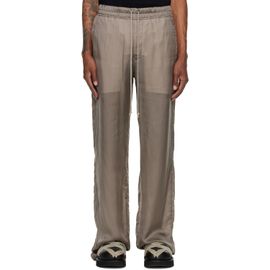 Rick Owens Rick Owens Gray Temple Dietrich Drawstring Lounge Pants