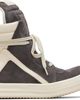 Rick Owens Rick Owens Gray Temple Geobasket Sneakers - 1