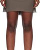 Rick Owens Rick Owens Gray Temple Short Bias Miniskirt - 1