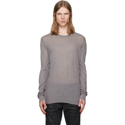 Rick Owens Rick Owens Gray Tower Basic LS T-shirt