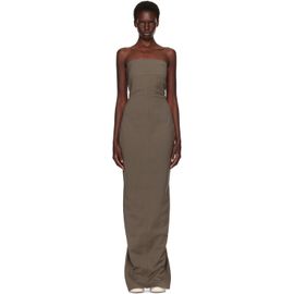 Rick Owens Rick Owens Gray Tower Bustier Maxi Dress