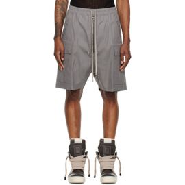 Rick Owens Rick Owens Gray Tower Cargobela Cargo Shorts