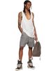 Rick Owens Rick Owens Gray Tower Cargobela Cargo Shorts - 4