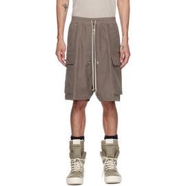 Rick Owens Rick Owens Gray Tower Cargobela Shorts