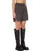 Rick Owens Rick Owens Gray Tower Cashmere Shorts - 2