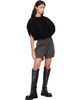 Rick Owens Rick Owens Gray Tower Cashmere Shorts - 4