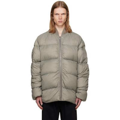 Rick Owens Rick Owens Gray Tower Classic Down Flight Jacket