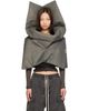 Rick Owens Rick Owens Gray Tower Cowl Top - 1