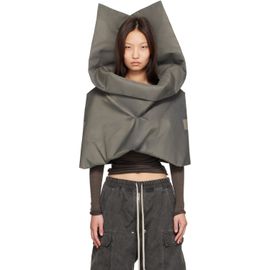 Rick Owens Rick Owens Gray Tower Cowl Top