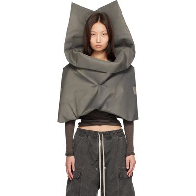 Rick Owens Rick Owens Gray Tower Cowl Top